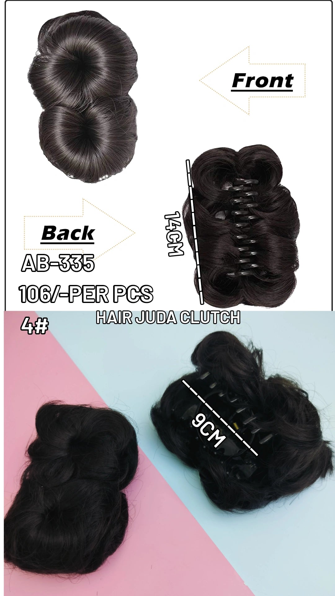 HAIR JUDA CLUTCH (ab-335=4#)