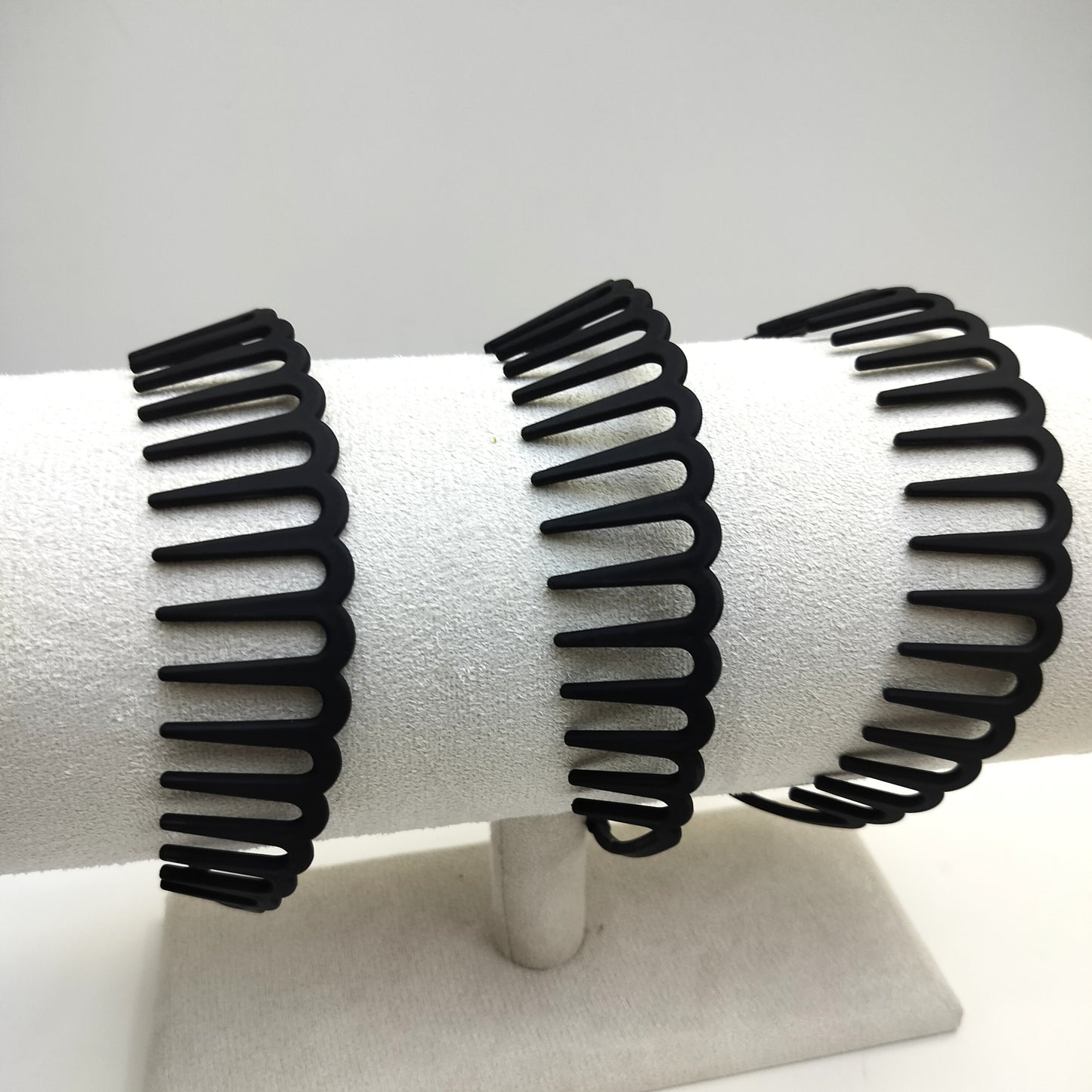 Black Hair Bands Big (12pcs) kt-868