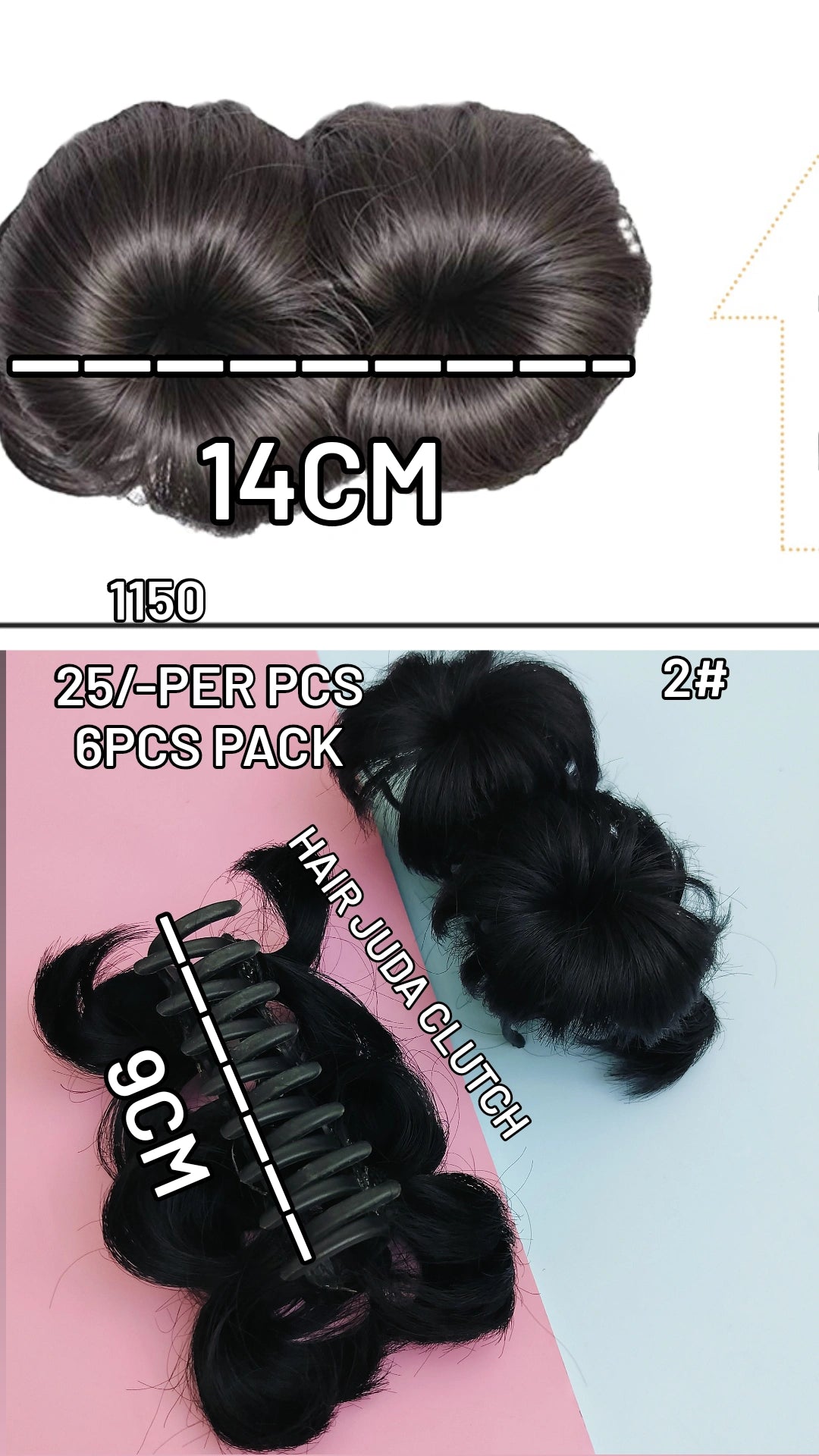 HAIR JUDA CLUTCH (3737 2#)