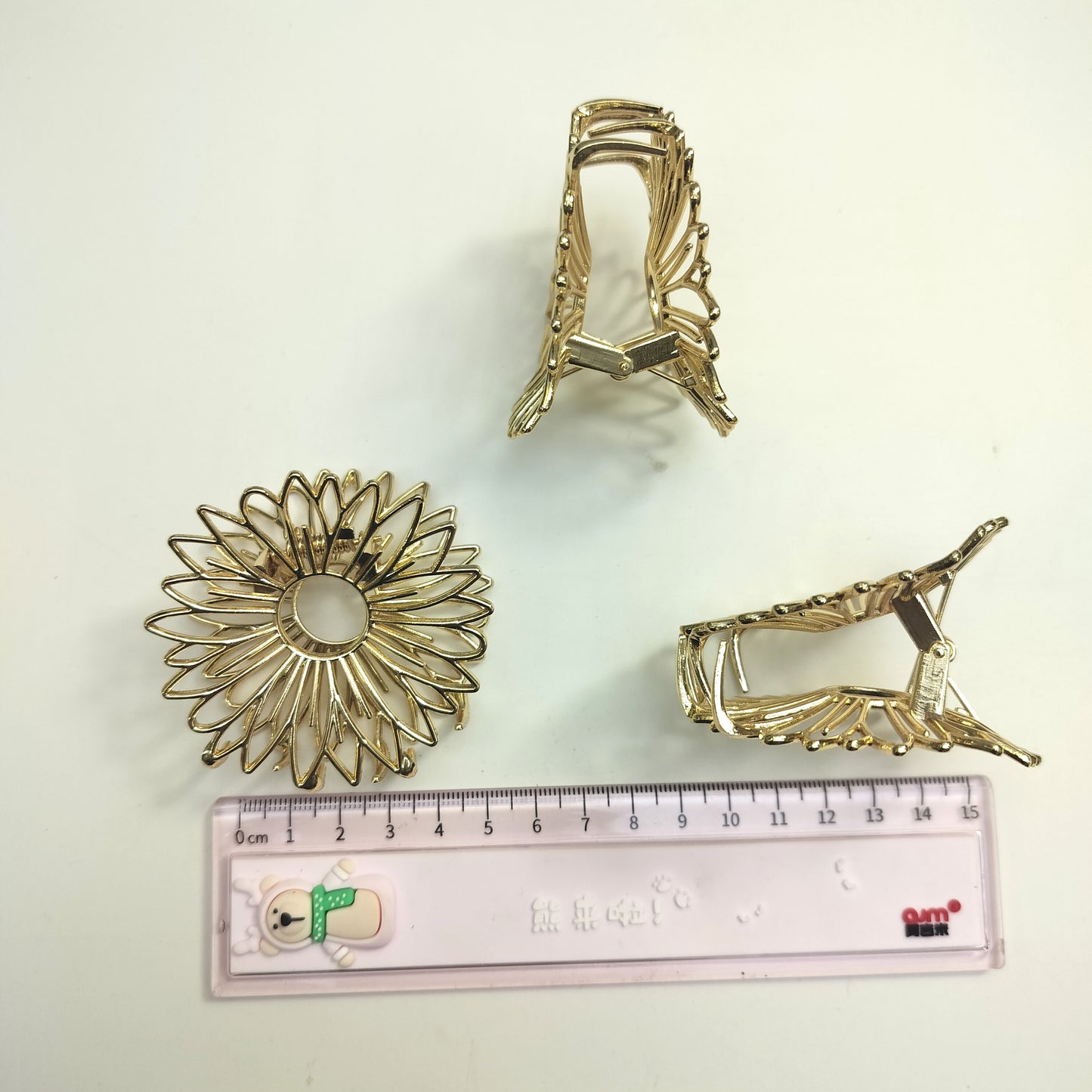Sunflower metal claw (pack of 12) Kt-992
