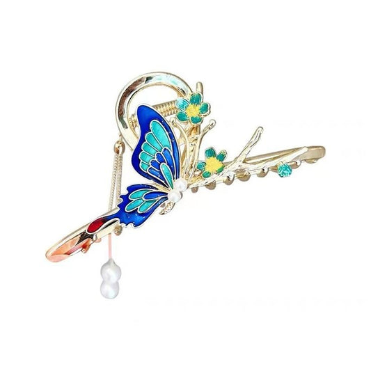 BUTTERFLY HANGING HAIR CLAWS Ab441(Pack of 6)