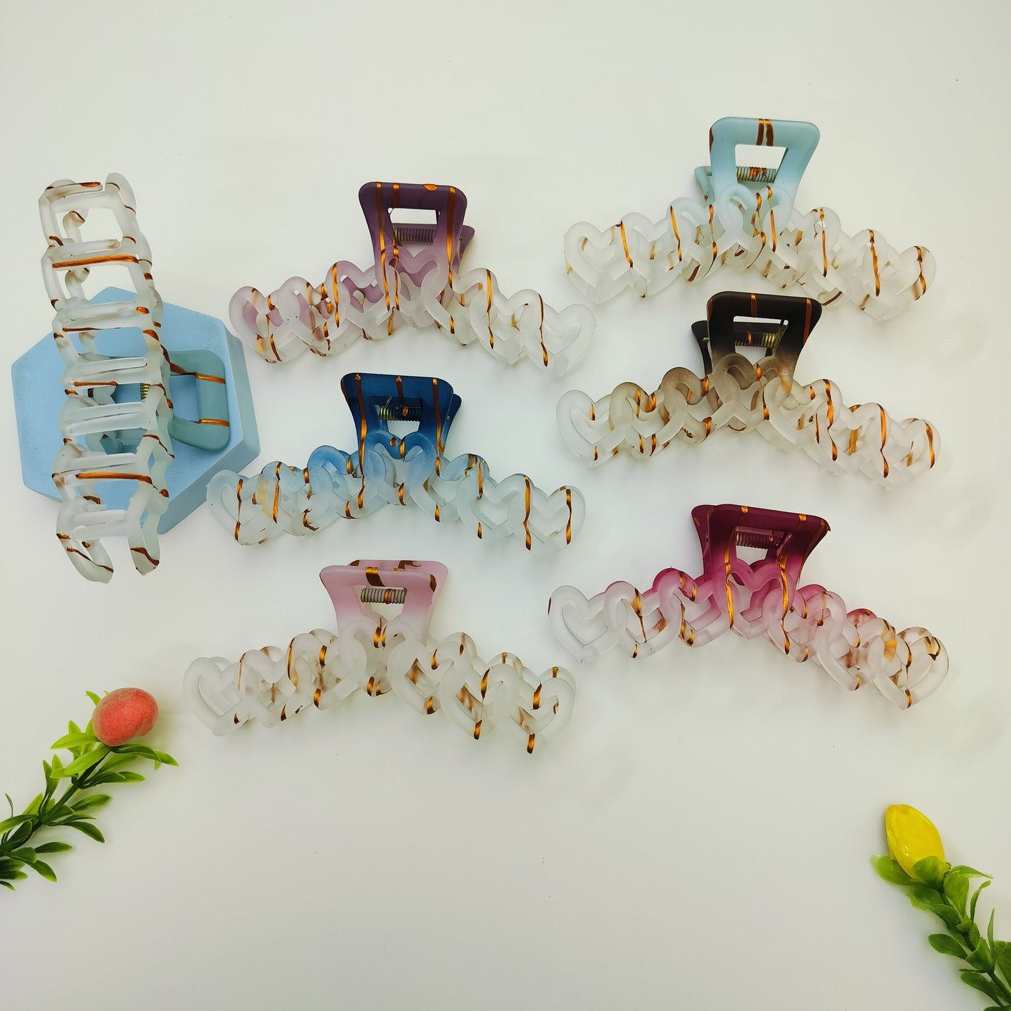 KOREAN HAIR CLAWS  (PACK OF 12)