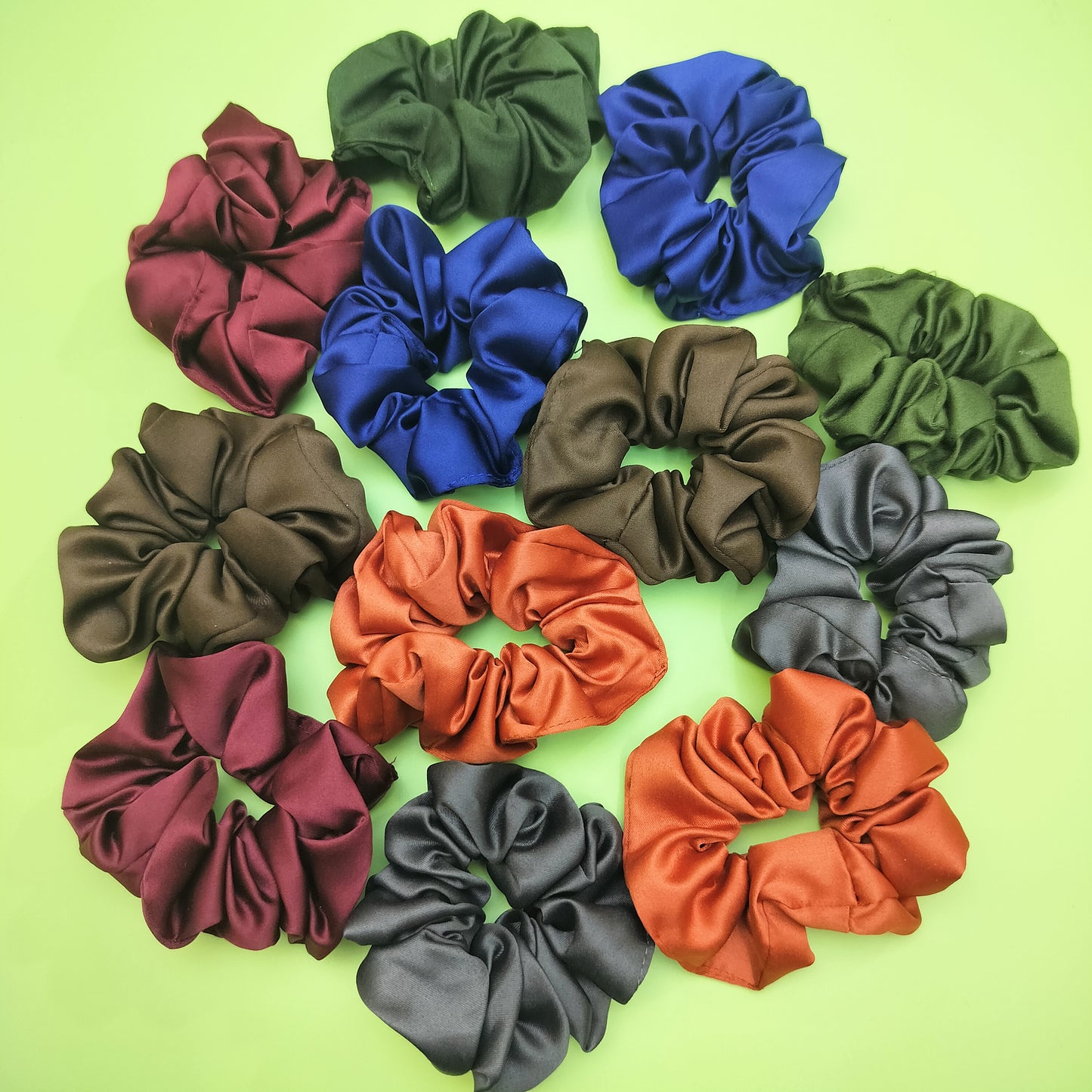 SCRUNCHIES (PACK OF 12) DARK