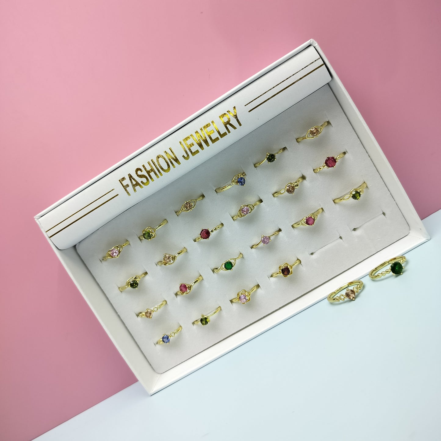 24PCS FANCY FINGERRING KT217
