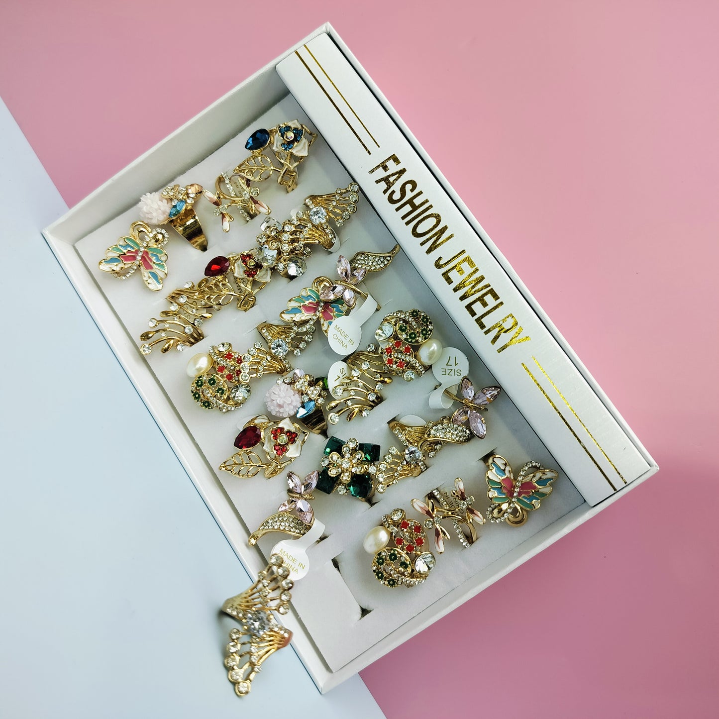 24PCS FANCY FINGERRING KT219