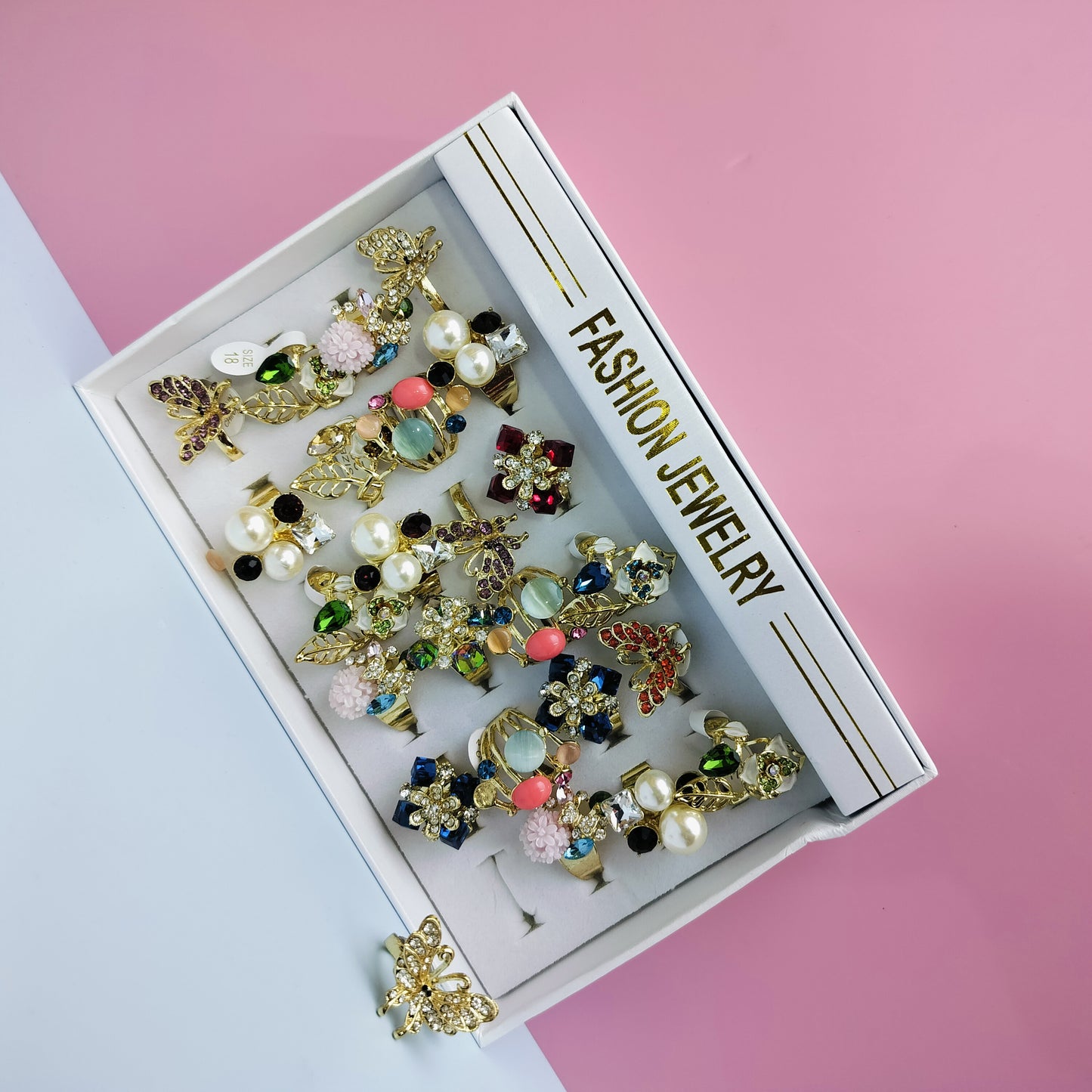 24PCS FANCY FINGERRING KT216