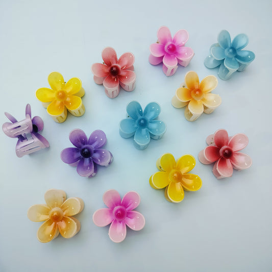 FLOWER HAIR CLAW (Pack of 12) kt357