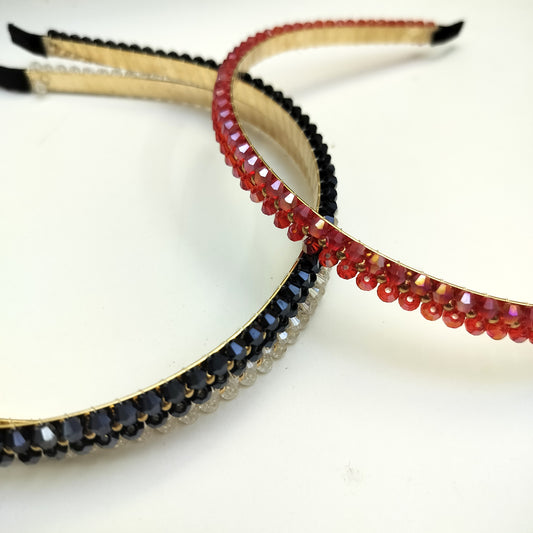 Crystal Hair Band.                    (12 pcs)Kt-940