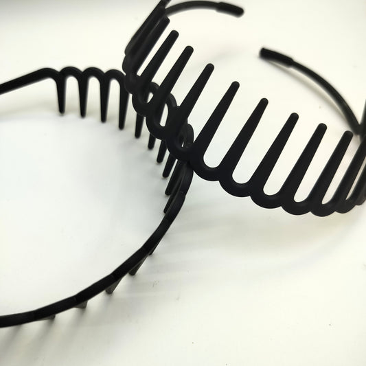 Black Hair Bands Big (12pcs)  kt-868