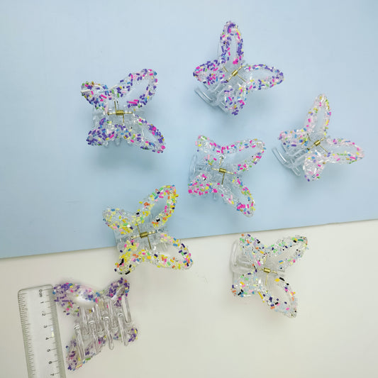 BUTTERFLY HAIR CLAWS (Pack of 12) KT 621