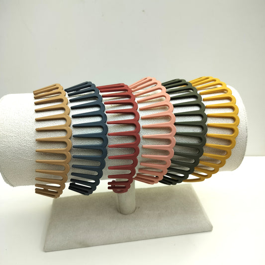 Coloured Hair Bands Big (12 pcs) Kt-868