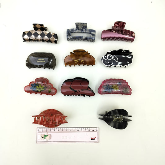 FANCY HAIR CLUTCHS (pack of 12)