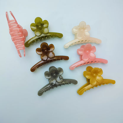 FLOWER HAIR CLAW (Pack of 12) kt363