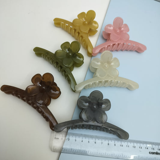 FLOWER HAIR CLAW (Pack of 12) kt363