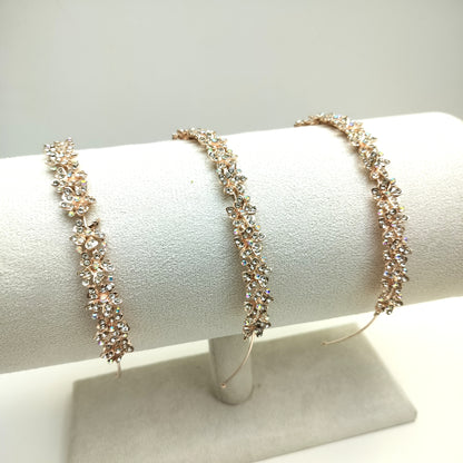 Rose Gold Hair Band. (12 pcs) Ab -660