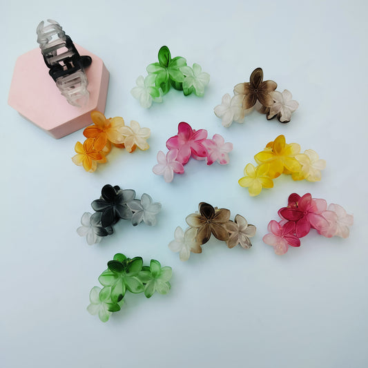 FLOWER HAIR CLAW (Pack of 12)Kt 367
